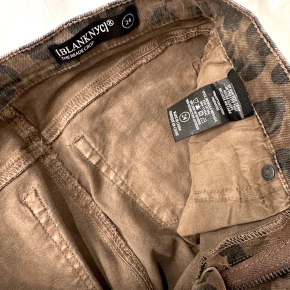 Blank NYC Reade leopard crop skinny jeans - Picture 7 of 8
